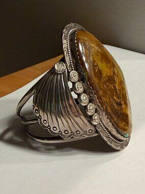 Vintage Sterling Silver Turquoise Bracelet